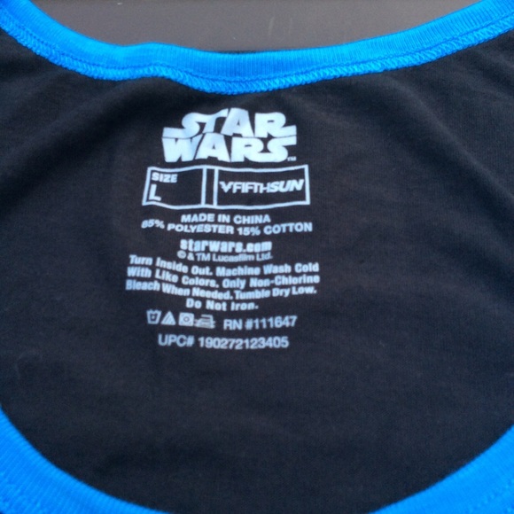 STAR WARS V FIFTH SUN SLEEVELESS Lg ♥️ 5 for $25 - Picture 6 of 8